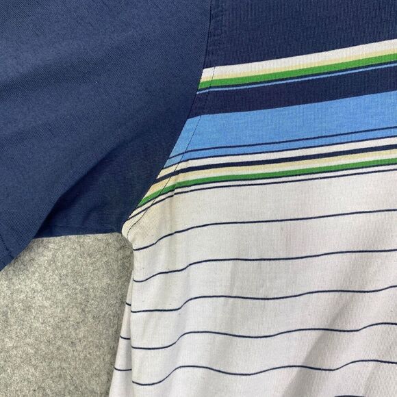 Fox Racing Polo Shirt Mens Large Stripe Outdoor Casual Biking Activewear - Picture 3 of 11